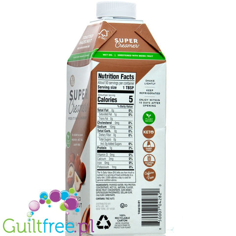 Kitu Super Creamer, Toasted Hazelnut - Plant Based 25.4 fl oz