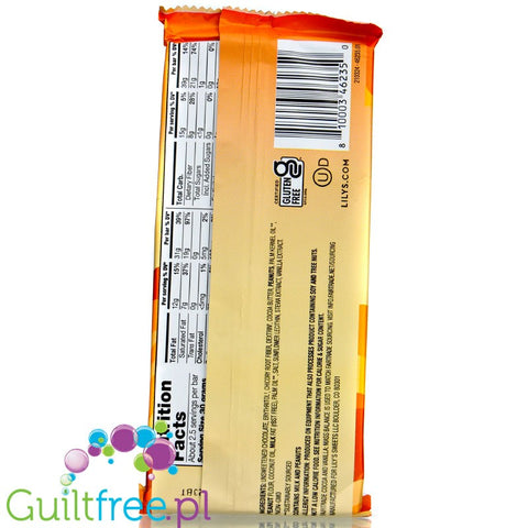 Lily's Sweets No Sugar Added 55% Dark Chocolate Filled Bar Peanut Butter