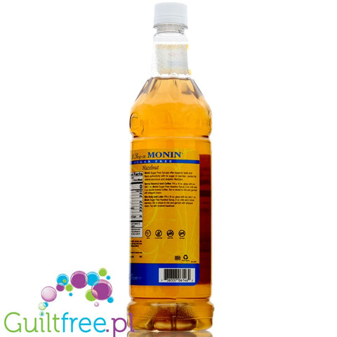 Monin Sugar Free Syrup Hazelnut 1L USA
