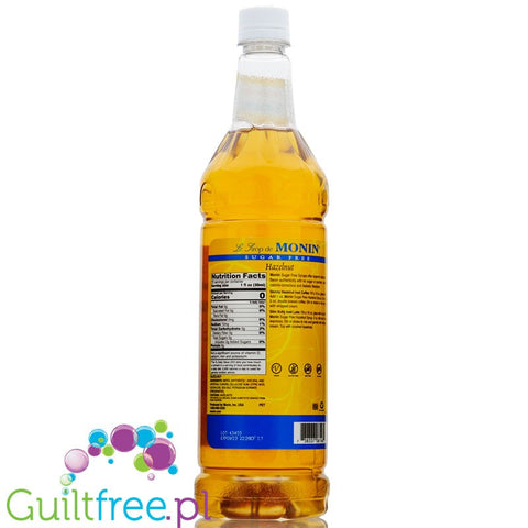 Monin Sugar Free Syrup Hazelnut 1L USA