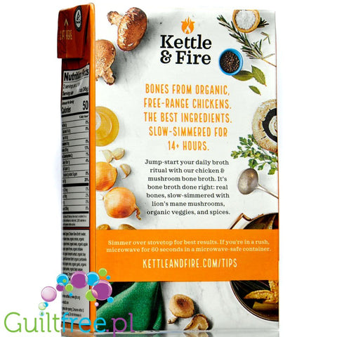 Kettle and Fire Bone Broth, Mushroom Chicken 16.9 oz