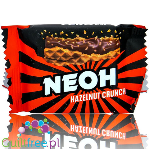 NEOH Low Carb Waffles Hazelnut Chocolate - 1 g Sugar / 95 kcal - No Added Sugar - 21 g