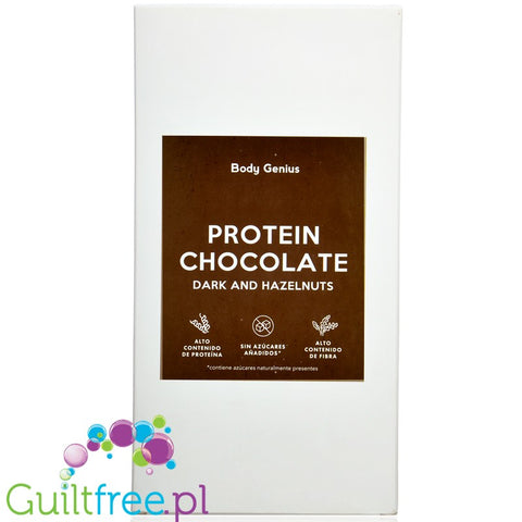 My Body Genius Sugar free protein chocolate Dark & Hazelnuts 150 g