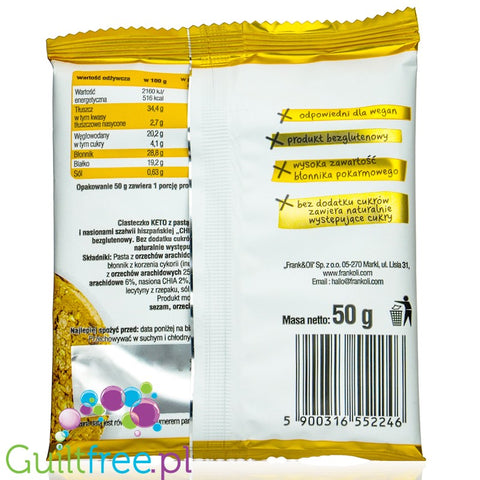 Frank & Oli Vital KETO Peanut Butter soft vegan cookie