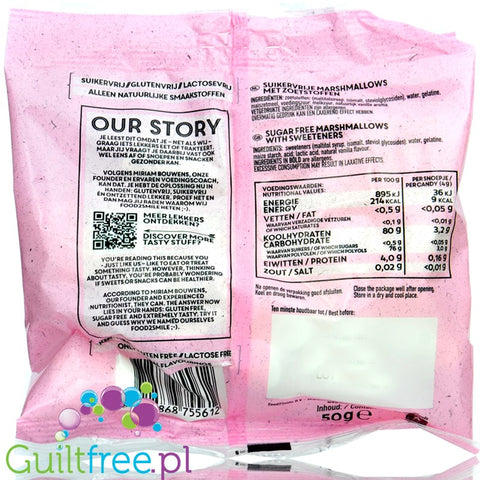Foods2Smile Marshmallows sugar free vanilla marshmallow with stevia