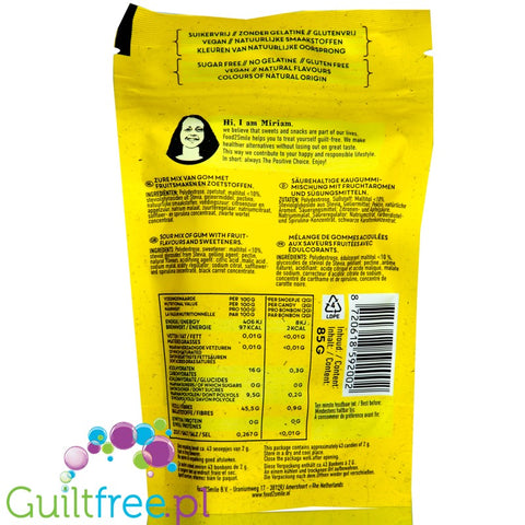 Foods2Smile Happy Sour - sugar free high fiber & low calorie soft jellies