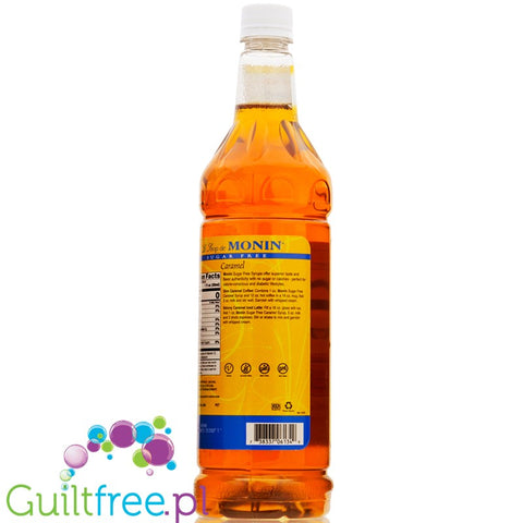 Monin Sugar Free Syrup Caramel 1L USA