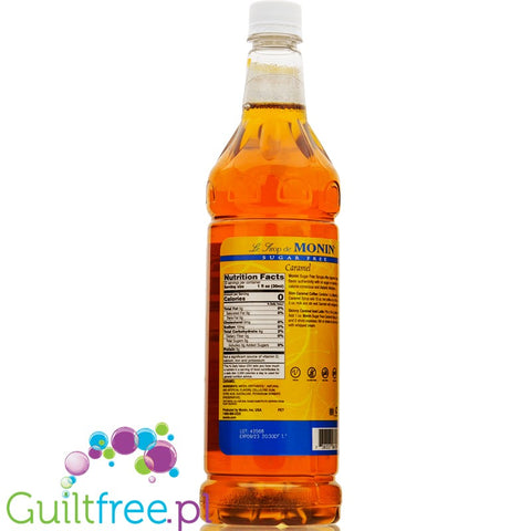 Monin Sugar Free Syrup Caramel 1L USA