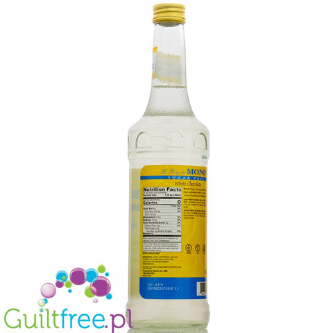 Monin Sugar Free Syrup White Chocolate 0,75L USA