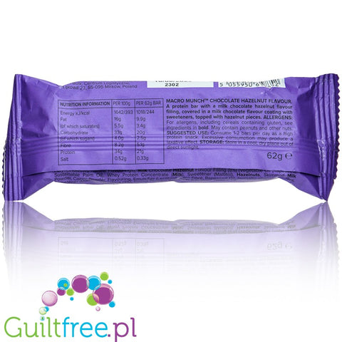 Bulk Powders Macro Munch™ Chocolate Hazelnut protein bar