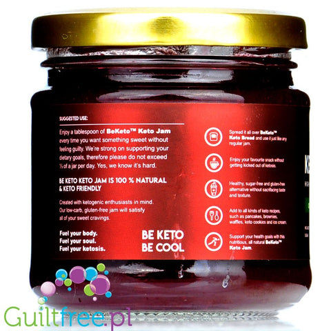BeKeto Keto Jam ™ Juicy Cherry 42kcal with erytrol and xylitol