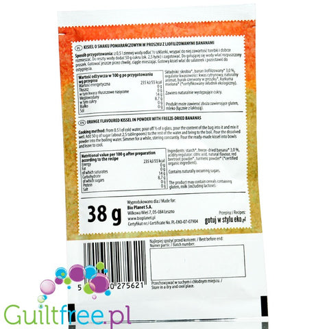 Bio Planet Orange flavoured kissel with bananas