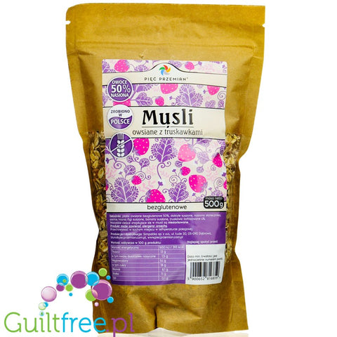 Five Changes Strawberry Muesli No Added Sugars Gluten Free 500G
