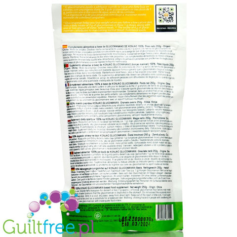 Konjac Shop Glucomanano de Konjac 250g - based food supplement
