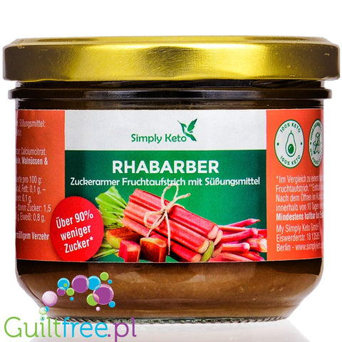 Simply Keto Rhubarb fruit spread 230g
