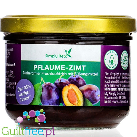 Simply Keto Plum fruit spread with erythritol 230g