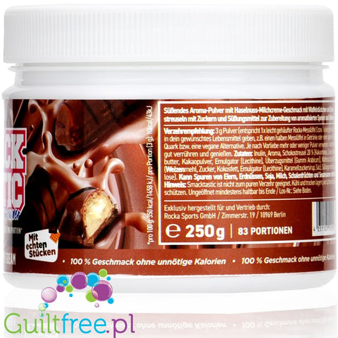 Rocka Nutrition Smacktastic Kiddy Hazelnut Cream, Limited Edition, original sugar free 