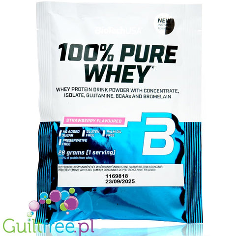 Biotech USA 100% Pure Whey Raspberry Cheesecake sachet 25g