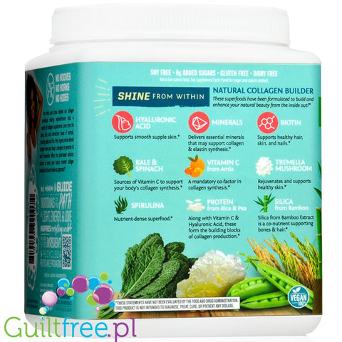 Sunwarrior Collagen Building Protein Peptides Coffee (+ Caffeine) 500g