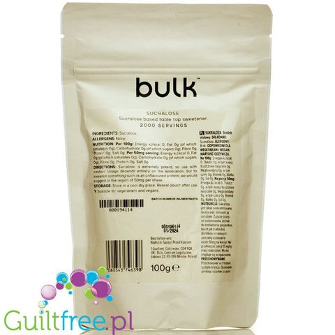 Bulk Powders Pure Series ™ sucralose Powder - Pure sucralose