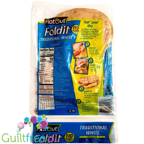 Flatout Bread Foldit Flatbreads - 6 flatbreads / Traditional White