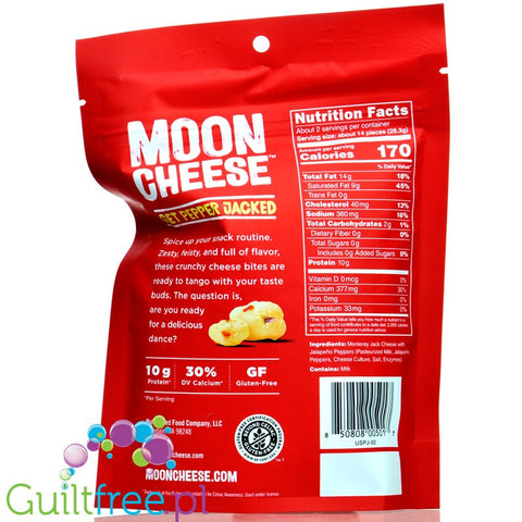 Moon Cheese Snacks, Get Pepper Jacked - carb free keto crunchy bites
