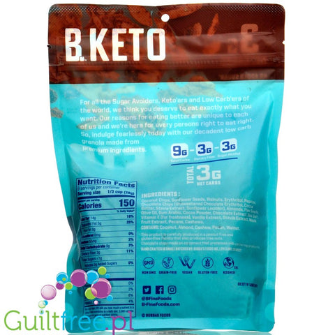 Bubba's Fine Foods Keto Granola, Double Chocolate Chip