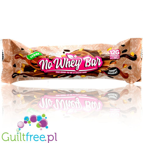 Rocka Nutrition NO WHEY Crunchy Nougat - vegan protein bar without sweeteners