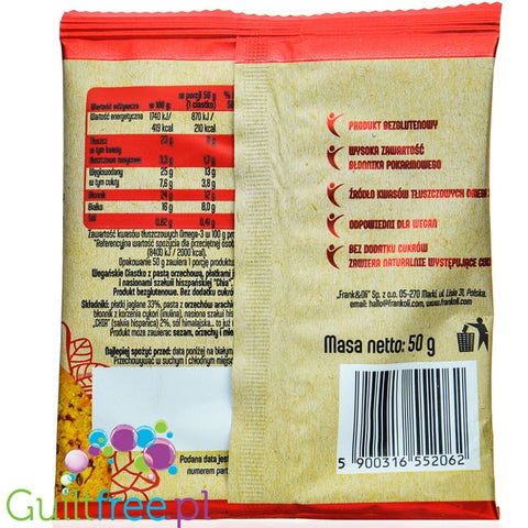 Frank & Oli Jaglane Miękkie Ciasteczko Orzech Chia