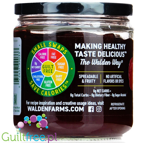 Walden Farms Raspberry Fruit Spread USA version with stevia & monk fruit