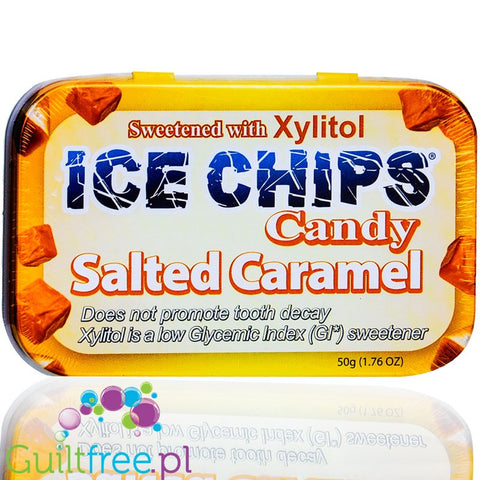 Ice Chips Sugar Free Candy 50g (1.76oz.) Salted Caramel