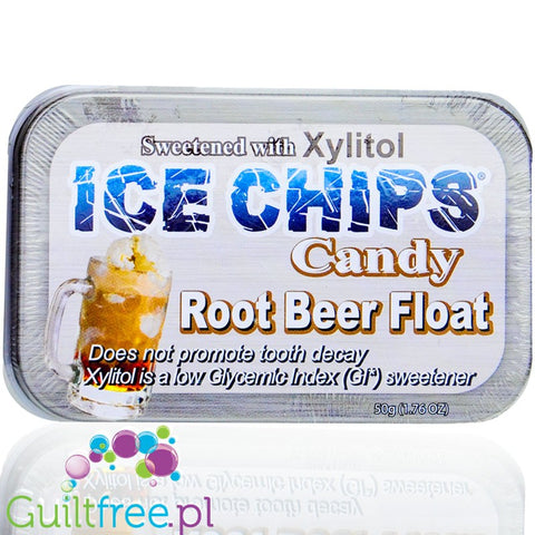 Ice Chips Xylitol Root Beer Float sugar free powder pastills with xylitol