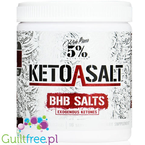 5% Nutrition Keto aSALT with goBHB® salts, Cherry Limeade - 252 grams