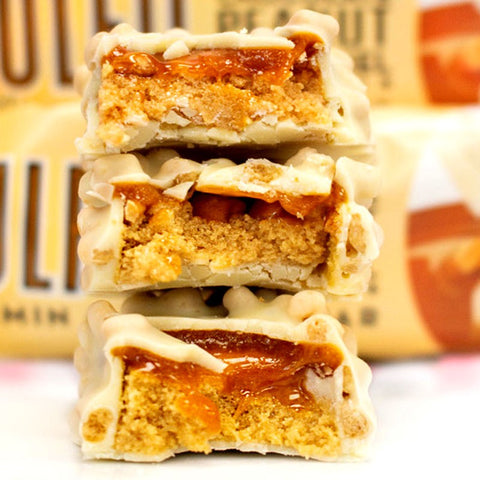 Fulfil White Chocolate Peanut Caramel protein bar with vitamins