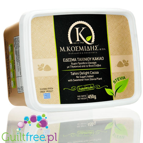 Kosmidis Tahini Delight Cocoa - sugar free Greek halva with stevia