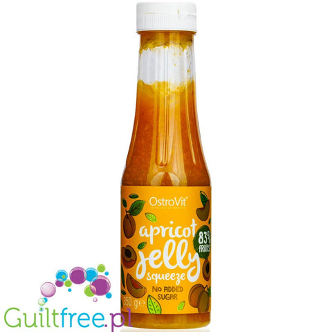 OstroVit Jelly Squeeze, low calorie thick fruit topping, Apricot