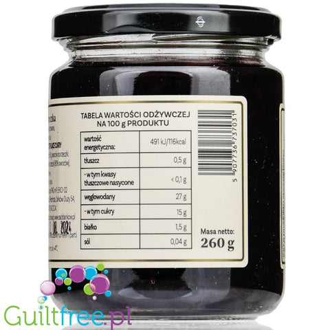 Sad Danków, organic blackcurrant no added sugar fruit spread