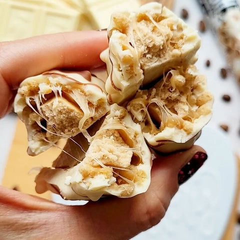 Warrior Crunch Bar - White Choc Mocha no added sugar protein bar