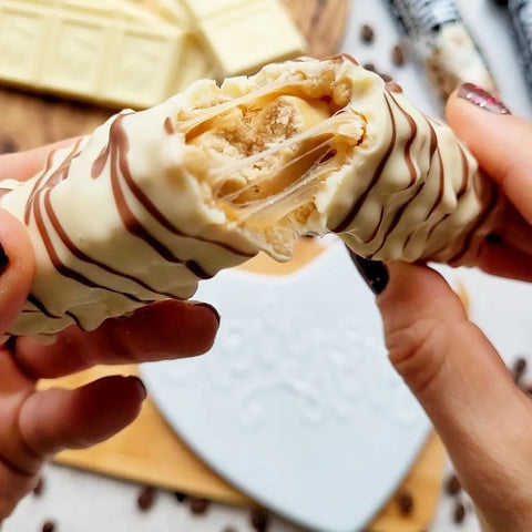 Warrior Crunch Bar - White Choc Mocha no added sugar protein bar