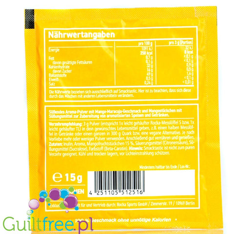 Rocka Nutrition Smacktastic Mango & Passionfruit, sachet