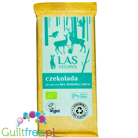 Las Vegan's vegan milk chocolate without sugar with erythritol