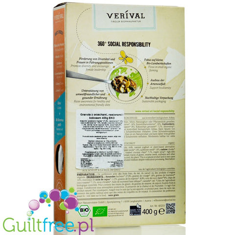 ORGANIC ATHLETICS NUTS, SEEDS & COCONUT ORGANIC 400 g