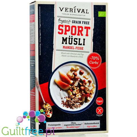 VERIVAL GLUTEN FREE MUESLI WITH ALMONDS AND FIGS ORGANIC 300 g