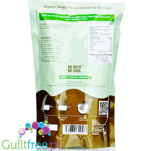 BeKeto BIO Konjac  Spaghetti makaron shirataki