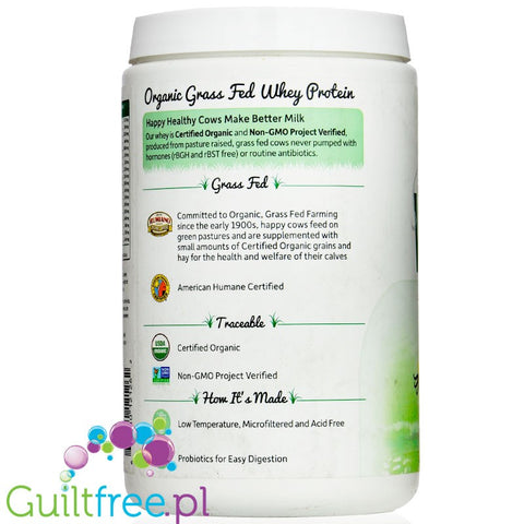 Garden of Life Organic Whey  - Grass Fed, Chocolate Cacao - 396 g