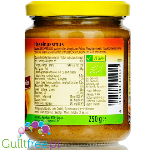 Rapunzel Bio Haselnussmus - hazelnut cream