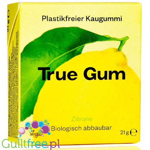 True Gum Lemon -  sugar-free chewing gum