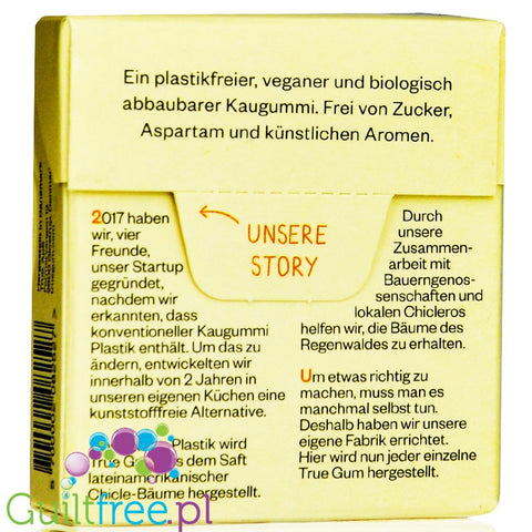 True Gum Ginger & Turmeric -  sugar-free chewing gum