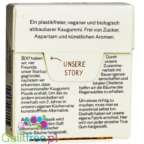 True Gum Liquorice & Eucalyptus -  sugar-free chewing gum