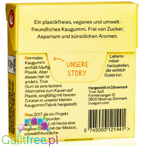 True Gum Mango -  sugar-free chewing gum
